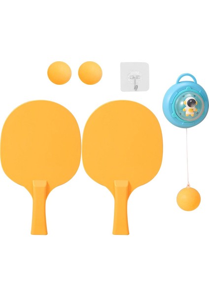 Ping Pong Balls Paddles Set Çocuklara Gerek Yok Masa Asma Masa Tenis Eğitmeni Mavi (Yurt Dışından)