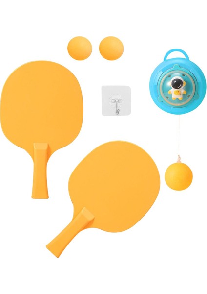 Ping Pong Balls Paddles Set Çocuklara Gerek Yok Masa Asma Masa Tenis Eğitmeni Mavi (Yurt Dışından)