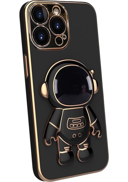 13 Pro Için Astronot Gizli Stand Yumuşak Kılıf Kapağı Silikon (Yurt Dışından)
