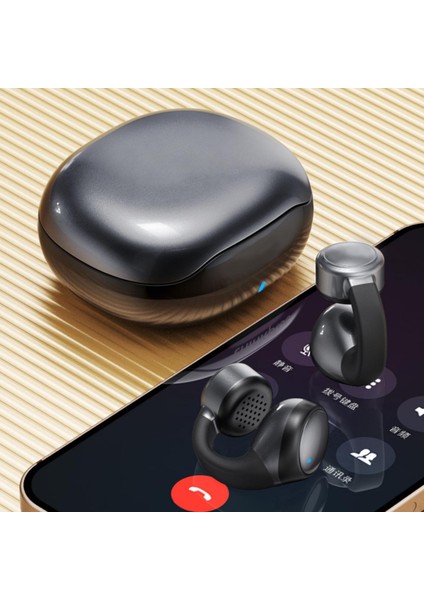 F920 Geri Çekilebilir Bluetooth 4.0 Kulaklık Kulaklık Kulak Tutumu Kablosuz Kulaklıklar Siyah (Yurt Dışından)