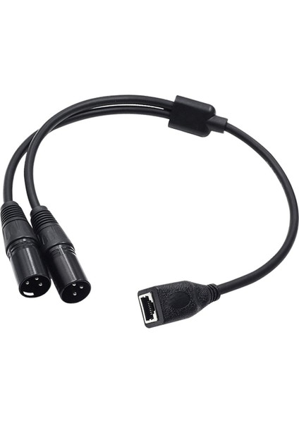 Xlr 3pin Erkek Ila RJ45 Adaptör Uzatma Kablosu Değiştirme 50 cm Uzunluk Için (Yurt Dışından)