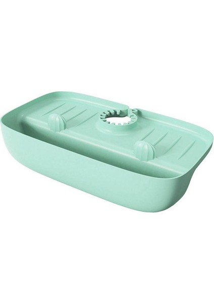 Silikon Musluk Sapı Yakalayıcı Tepsisi Sünger Drenaj Rafı Lavabo Organizatör Mavi (Yurt Dışından)