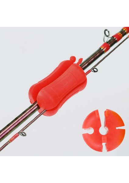 Taşınabilir Olta Çubuğu Sabit Top 2 Bölüm Balıkçılık Çubukları Balıkçılık Tekne Aleti Kırmızı (Yurt Dışından) modelleri