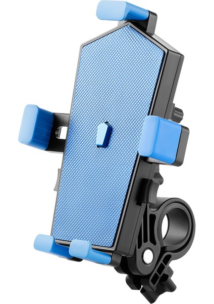 Handbar Için Cep Telefonu Tutucu Bisiklet Montajı Mavi Için Cep Telefonu Önleyici Telefon Tutucusu (Yurt Dışından)