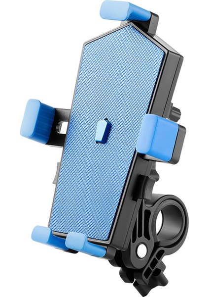 Handbar Için Cep Telefonu Tutucu Bisiklet Montajı Mavi Için Cep Telefonu Önleyici Telefon Tutucusu (Yurt Dışından)