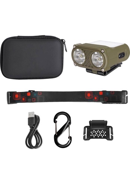 Mini LED El Feneri Vücut Sensörü Hafif Hafif Kafa Kayışı Parlak Yeşil (Yurt Dışından) fırsatları
