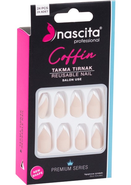 24'lü Renkli Takma Tırnak Coffin - 144