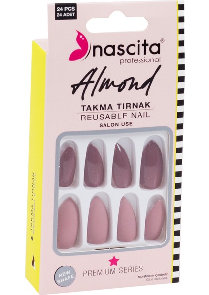 24'lü Renkli Tırnak Almond - 151