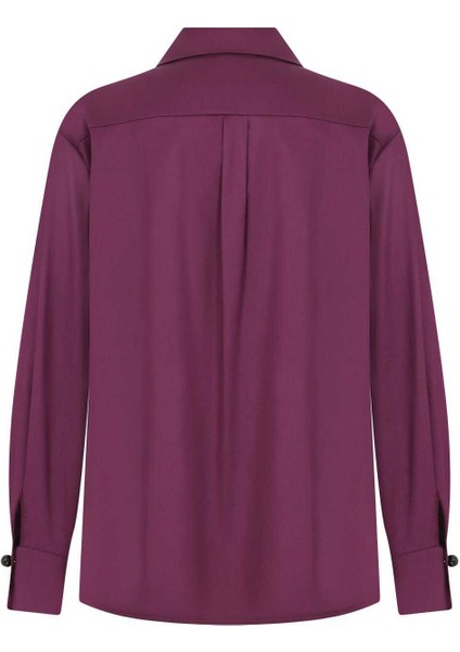 Cep Detaylı Bluz Mürdüm K2213082_007 fırsatları