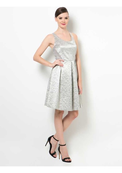 Midi Boy Askılı Elbise Gümüş Y1511068_078 fiyatları