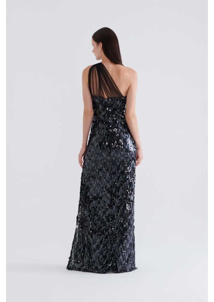 Boyundan Bağlamalı Abiye Elbise Siyah K2311320_001 fiyatları