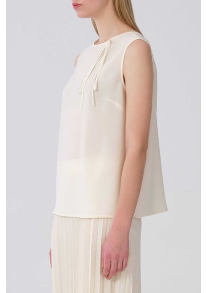 Bağlamalı Askılı Bluz Krem Y2113056_047 indirimleri