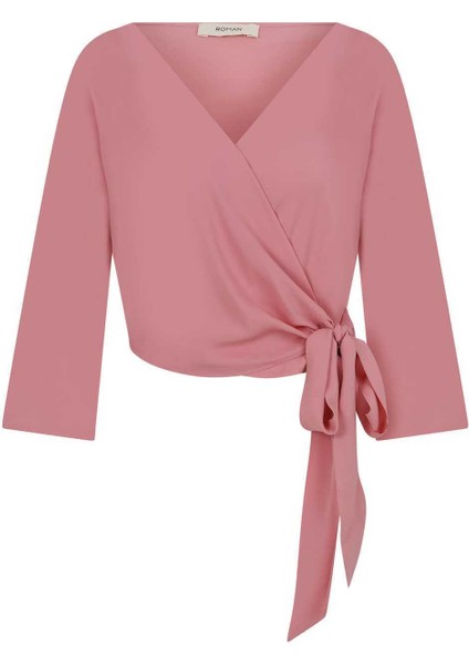 Kruvaze Bluz Pembe Y2213063_038 fırsatları