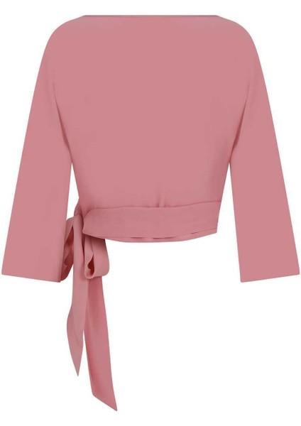 Kruvaze Bluz Pembe Y2213063_038 indirimleri