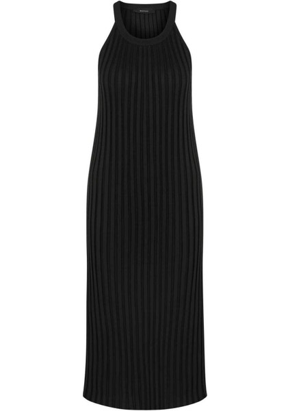 Sıfır Yaka Uzun Elbise Siyah Y2279104_001 indirimleri