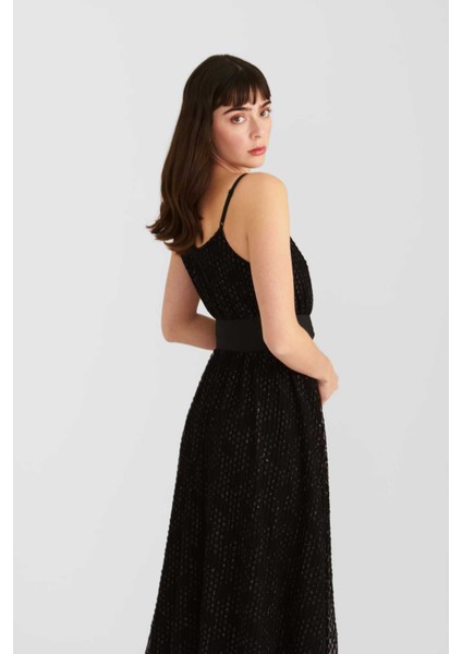 Kuşaklı Askılı Abiye Elbise Siyah Y2211528_001 fiyatları