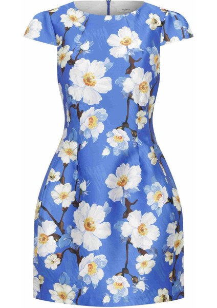 Çiçekli Abiye Elbise Standart Renk K2311535_089