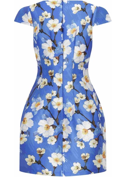 Çiçekli Abiye Elbise Standart Renk K2311535_089