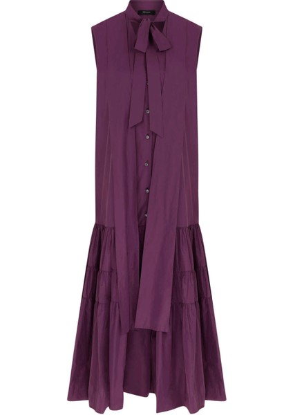 Boyundan Bağlamalı Uzun Elbise Mor K2211027_018 fırsatları