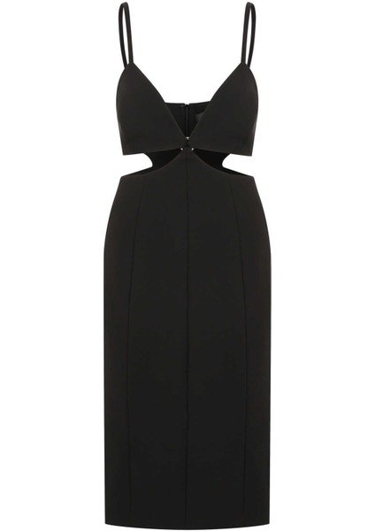 Askılı Dekolteli Abiye Elbise Siyah Y2211535_001 fırsatları