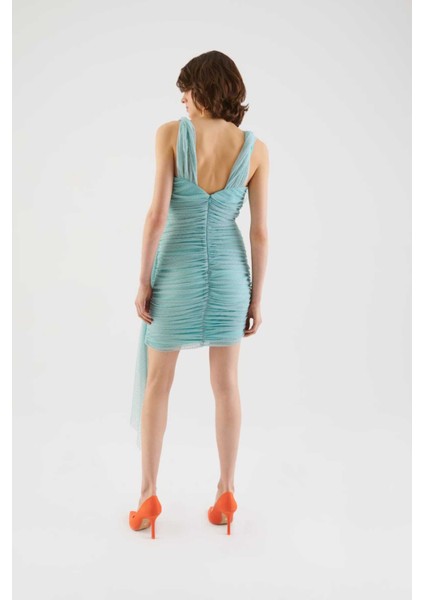 Işlemeli Mini Abiye Elbise Mint Y2211536_097 fiyatları
