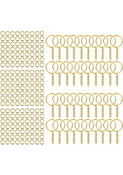 200PCS Anahtar Zincirleri Atlama Anahtarı Anahtar Anahtarlık Yapma Dıy Aureate (Yurt Dışından) fiyatları