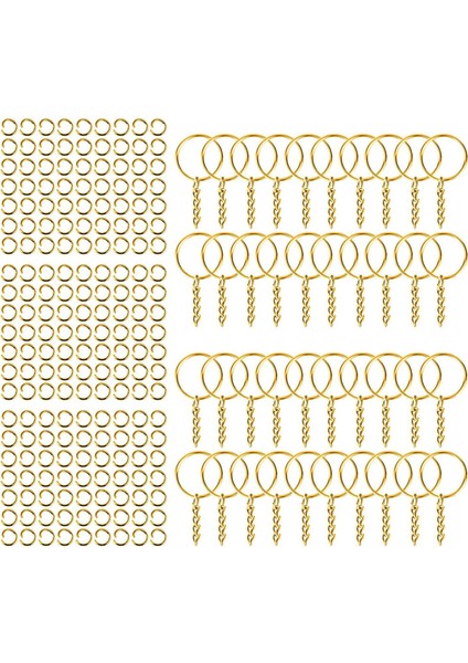 200PCS Anahtar Zincirleri Atlama Anahtarı Anahtar Anahtarlık Yapma Dıy Aureate (Yurt Dışından) modelleri