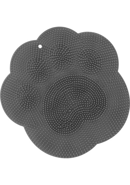 Banyo Slip Banyo Mat Duş Duş Ayağı Masaj Yıkayıcı Pul Pulluk Gri (Yurt Dışından)