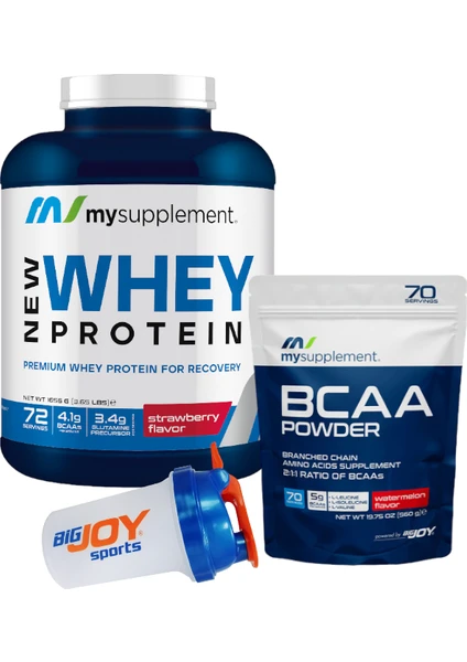 My Supplement Whey Protein Çilek 1656 gr + My Supplement Doypack Bcaa Powder Karpuz 560 gr