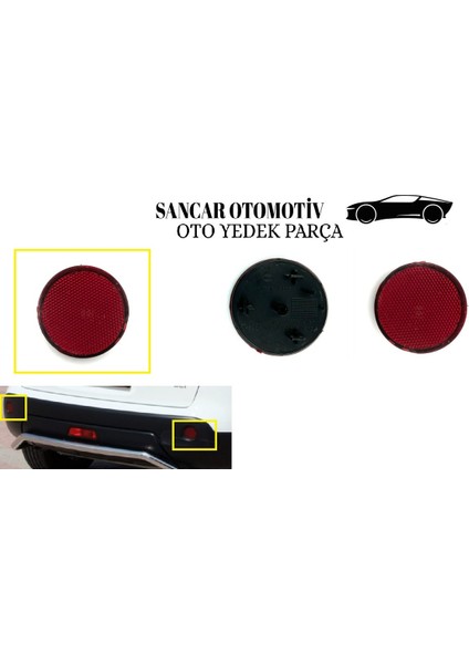 Sancar Auto Tampon Reflektörü Qashqai 2007-2013 Arka Sol/sağ Takım 2 Adet