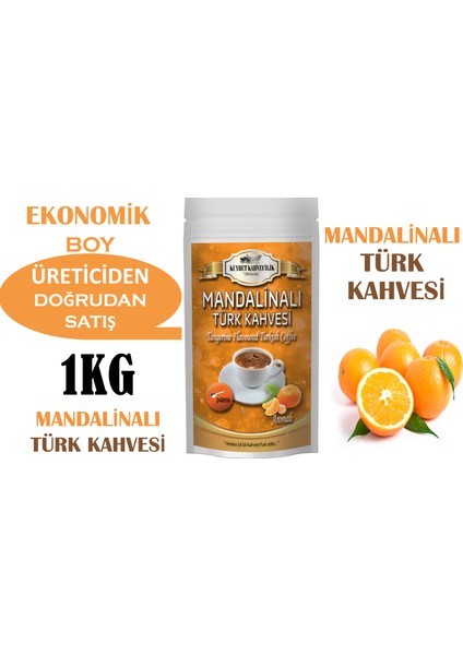 1 kg Mandalinalı Türk Kahvesi Ekonomik Boy fiyatları