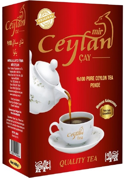 400 Gr Kaçak Seylan İthal Seylan ( Ceylon ) Çay