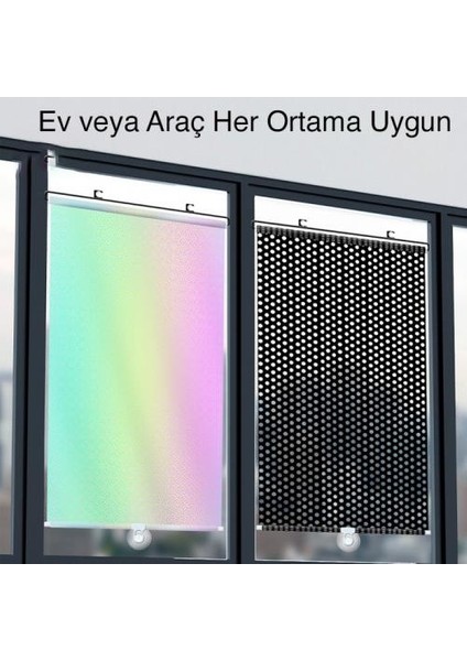 Araç Güneşlik Otomatik Geri Çekilebilir 50X125CM Araç Ön Cam Güneşlik Katlanabilir Araç Oto Ön Cam Güneşlik