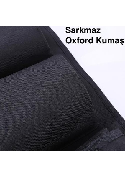 Oxford Su Geçirmez Özel Kumaş 8 Bölmeli Koltuk Arkası Bagaj Organizer Bagaj Düzenleme Çantası