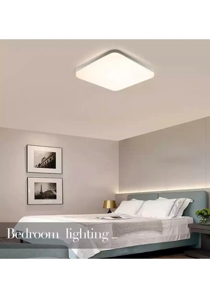 Günışığı Ledli 24 Watt Sıva Üstü LED Panel Tavan Armatürü Spot LED Lamba 30X30 Kare
