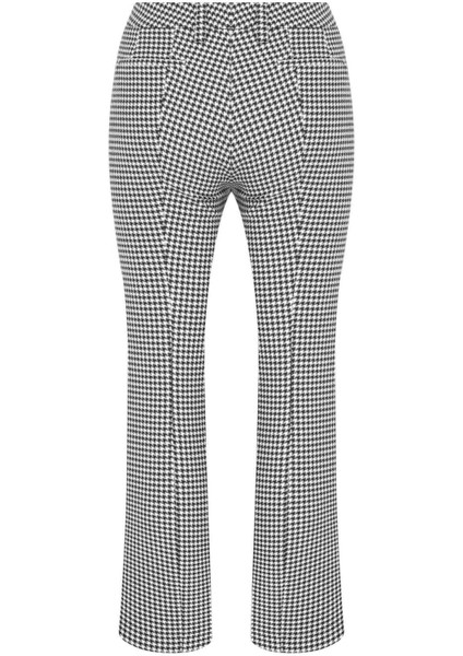 Kazayağı Desenli Kadın Pantolon Siyah-Beyaz K2212019_101