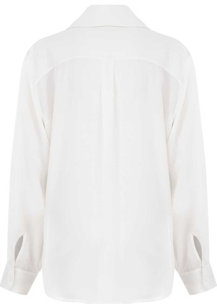 Krep Kadın Gömlek Ekru Y2313548_049 indirimleri