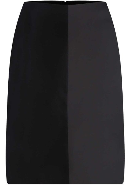 Parçalı Midi Etek Siyah K2315052_001