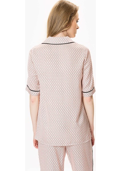 Siyah Detaylı Desenli Kadın Gömlek Orginal Y1713144_050 modelleri