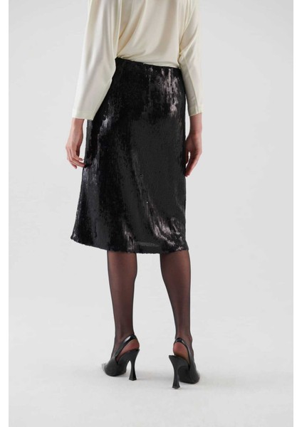 Payetli Etek Siyah K2315081_001 fiyatları