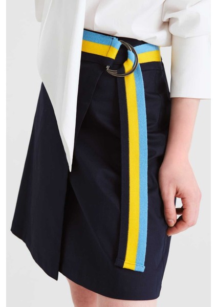 Kemerli Mini Etek Lacivert Y2215070_015 modelleri