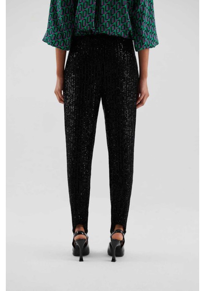 Payetli Kadın Pantolon Siyah K2312056_001 fiyatları
