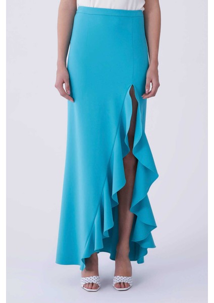 Volanlı Uzun Etek Cam Göbeği Y2115071_113 fırsatları