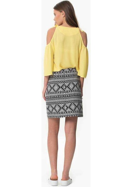 Desenli Etek Siyah-Kemik Y1615051_093 indirimleri