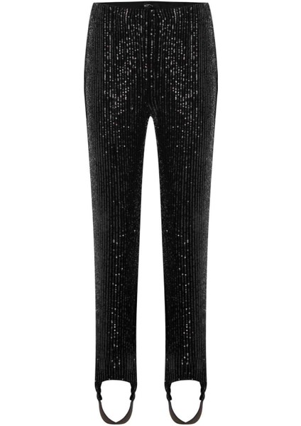 Payetli Kadın Pantolon Siyah K2312056_001 indirimleri