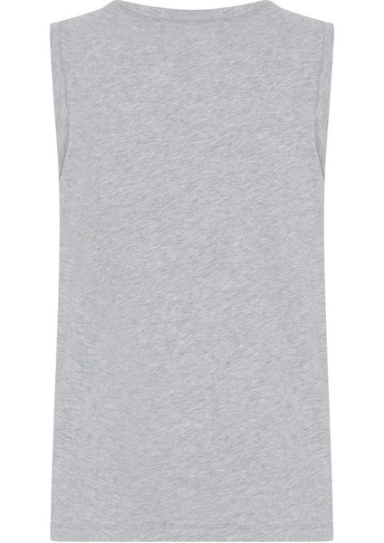 Bisiklet yakalı Kadın Atlet Gri - Melanj Y2254207_434