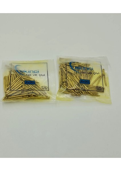Çivi Parke Süpürgelik Pervaz Çelik Çivisi 2 x 30 mm 2 Paket