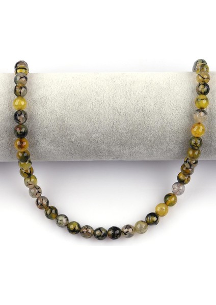 Yeşil Akik Doğal Taş Dizi 8 mm Fasetli Küre Kesim fiyatları