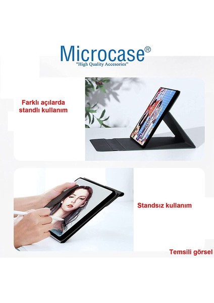 Honor Pad X8 10.1 Inch Tablet ile Uyumlu Sleeve Serisi Mıknatıs Kapak Standlı Kılıf - Siyah AL3319
