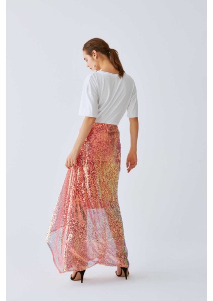 Payetli Mercan Uzun Etek Mercan K2015087_030 fırsatları